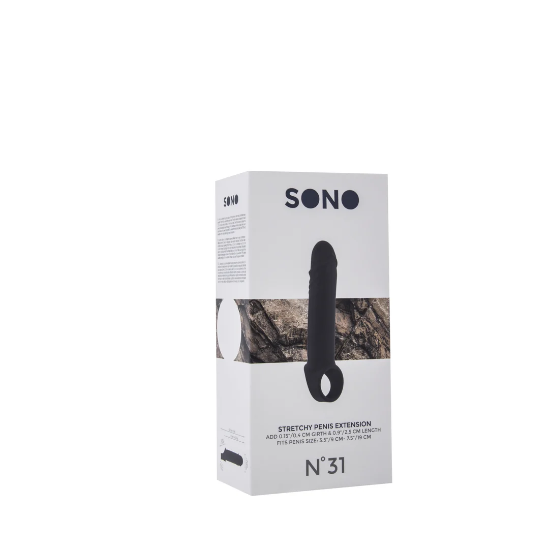 Funda para el pene con correa para los testículos: extensor elástico - Imagen 1