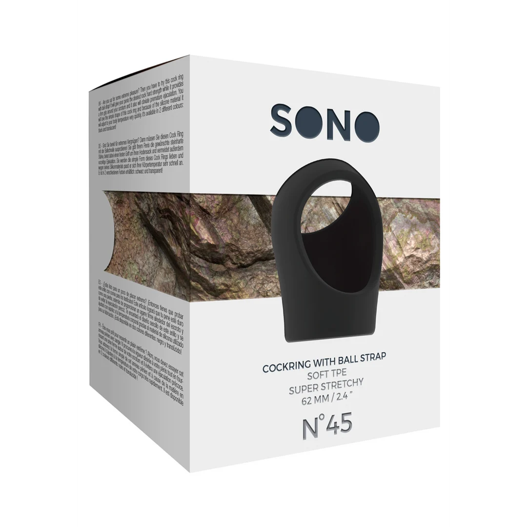 Anillo para el pene con correa para los testículos Sono by Shots n.º 45 - Imagen 1