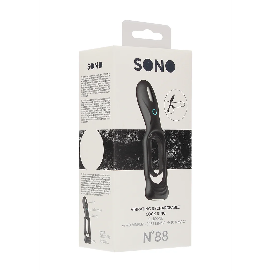 SON088BLK_1 Anillo vibrador con 10 modos – No.88 - Imagen 1
