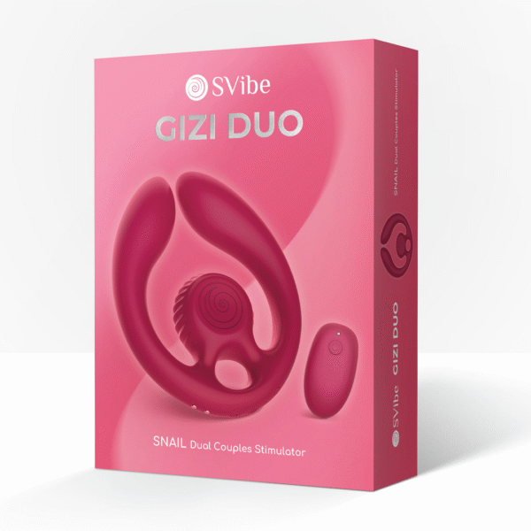 Estimulador dual para parejas GIZI Duo Bordeaux