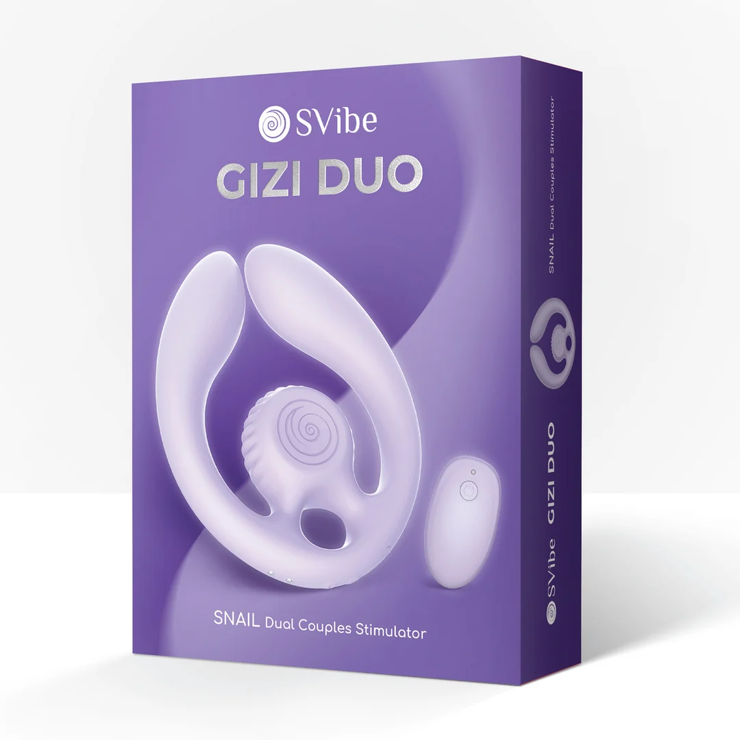 Estimulador dual para parejas GIZI Duo Bordeaux - Imagen 7
