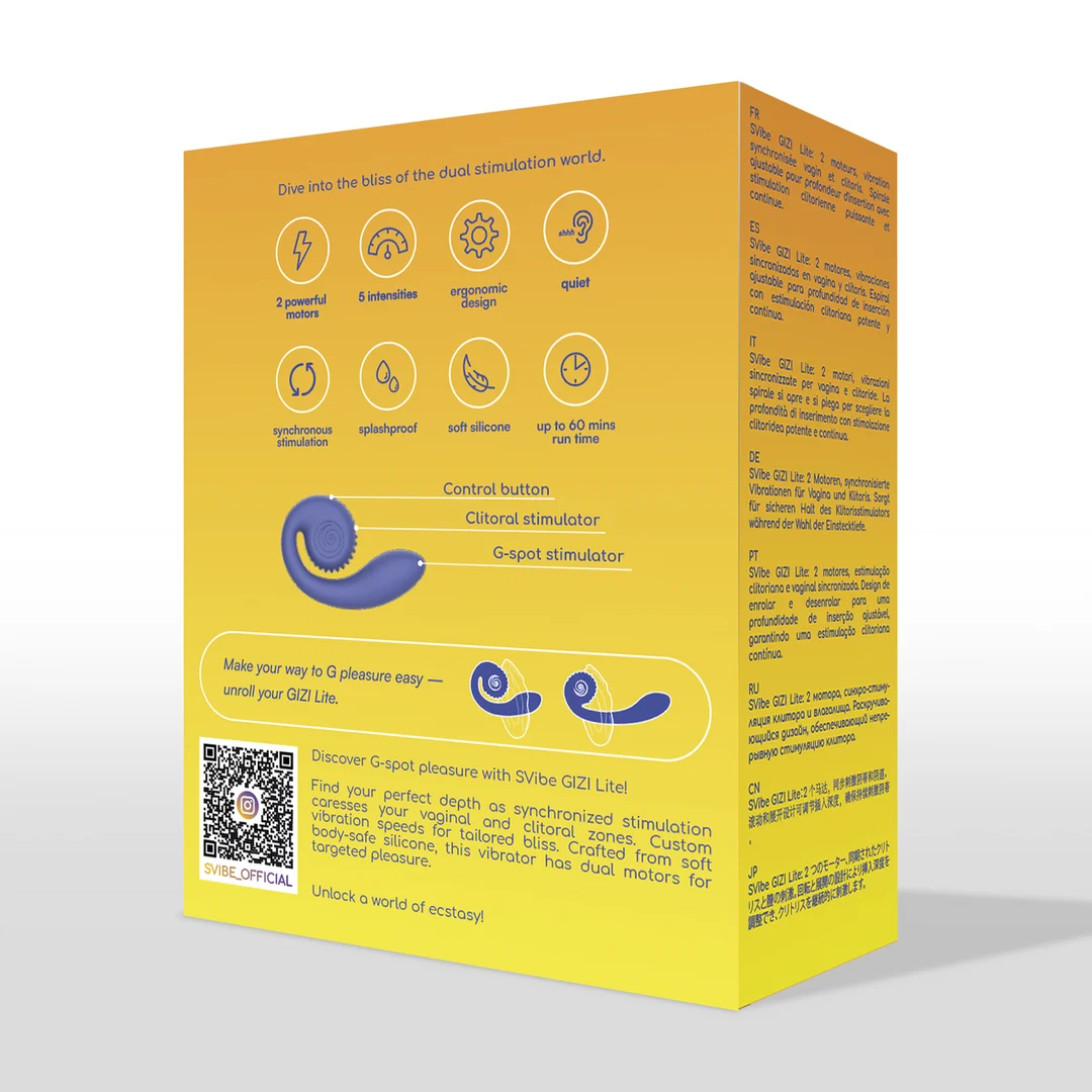 Estimulador doble Snail Vibe GIZI Lite - Imagen 2