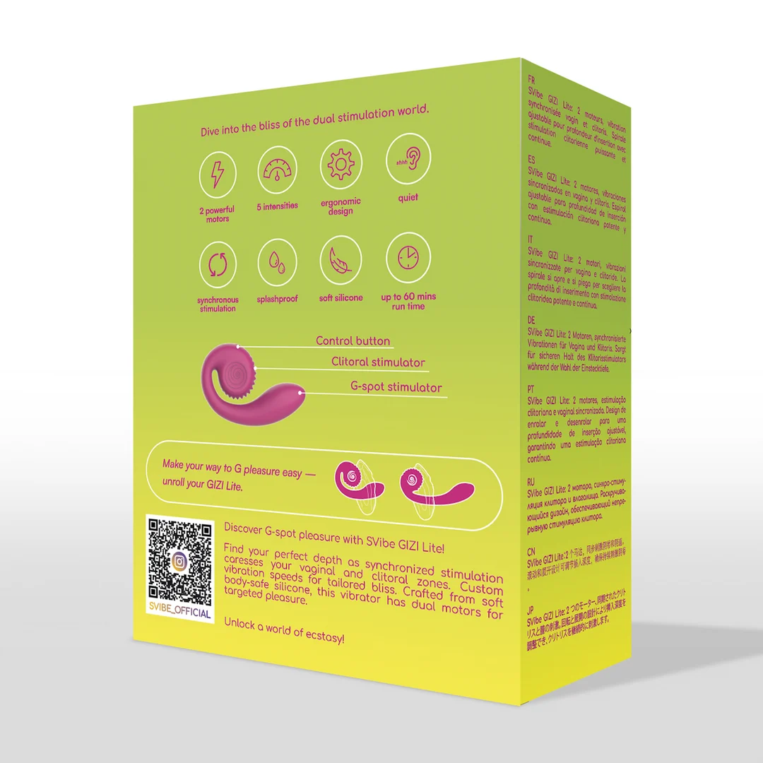 Estimulador doble Snail Vibe GIZI Lite - Imagen 8