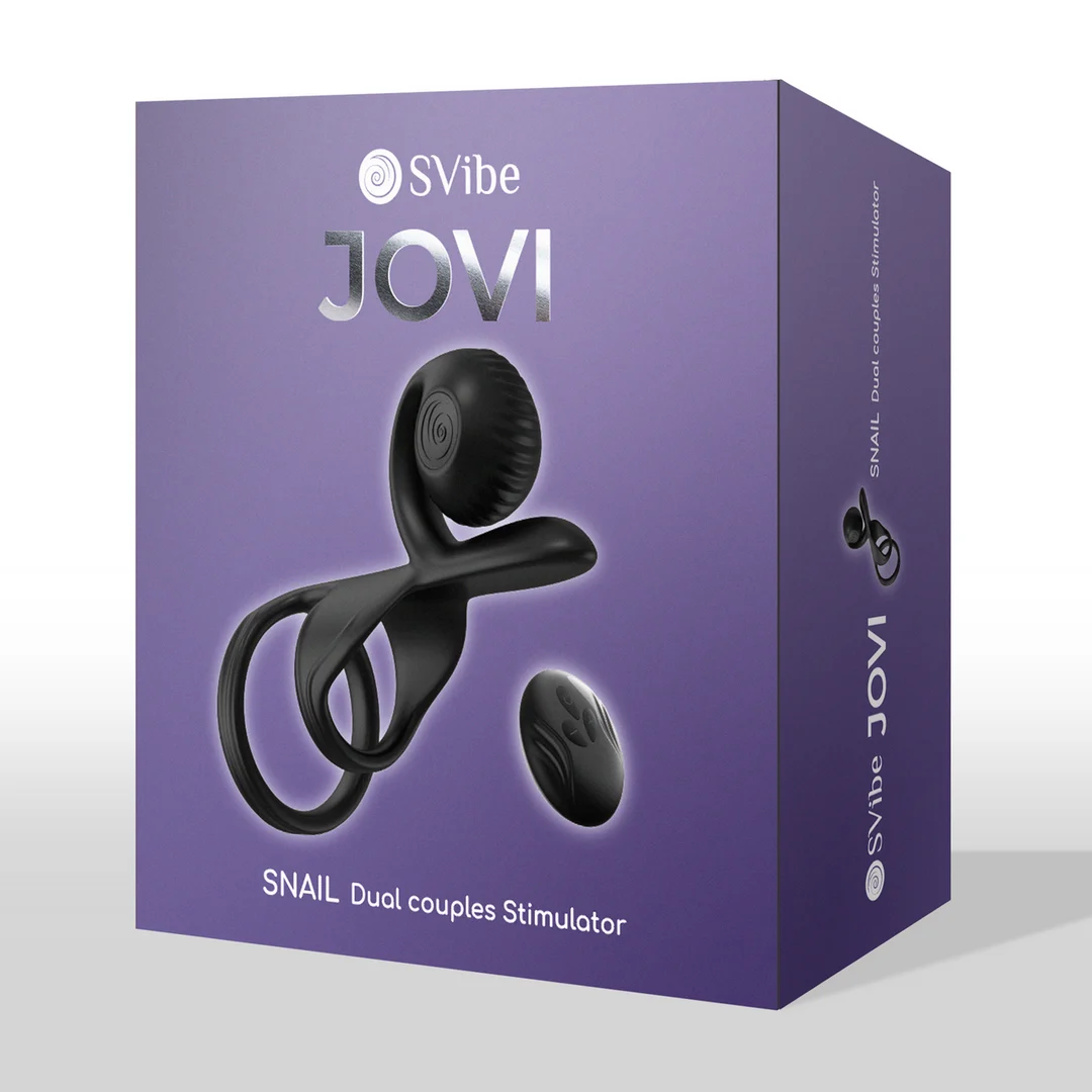 Anillo estimulador para parejas JOVI Dual Couples negro - Imagen 1