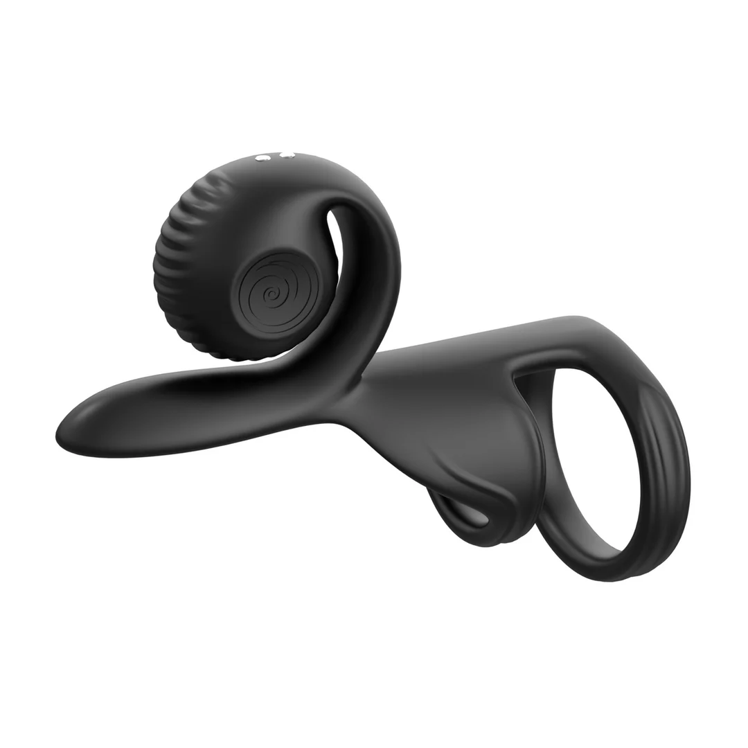 Anillo estimulador para parejas JOVI Dual Couples negro - Imagen 3