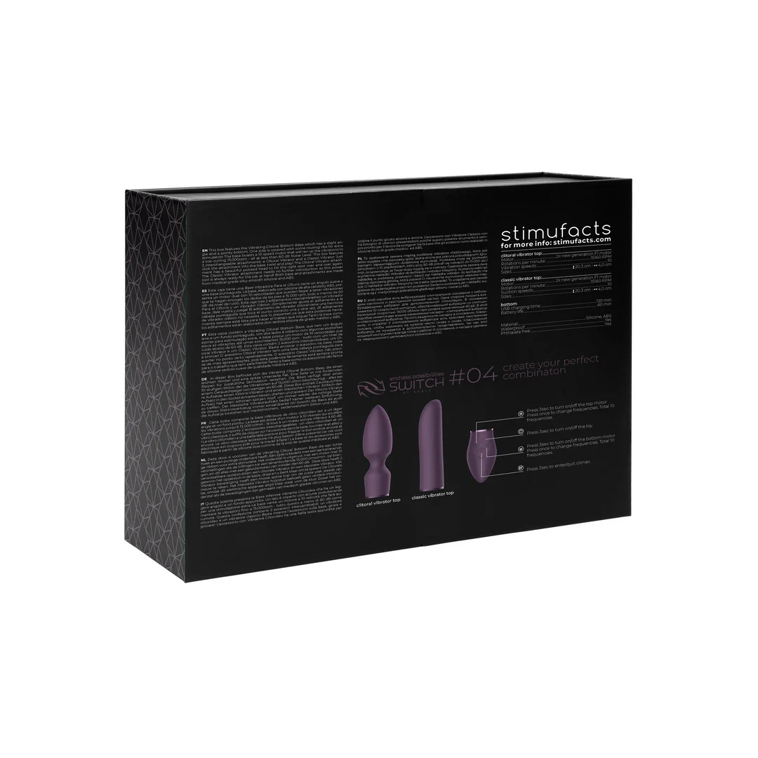 Vibrador Switch by Shots Pleasure Kit #4 con accesorios intercambiables - Imagen 7