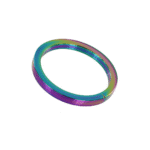 Anillo para el pene sin vibración con acabado anodizado: Rainbow Flat C-Ring - Imagen 3