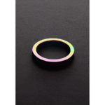 Anillo para el pene sin vibración con acabado anodizado: Rainbow Flat C-Ring - Imagen 6