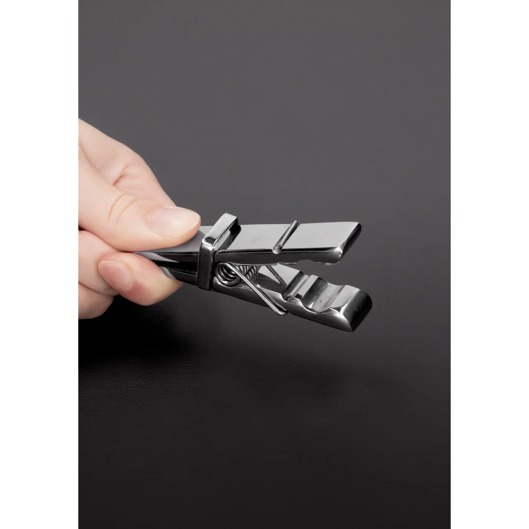 Pinzas para pezones tipo pinza de ropa Steel by Shots - Imagen 2