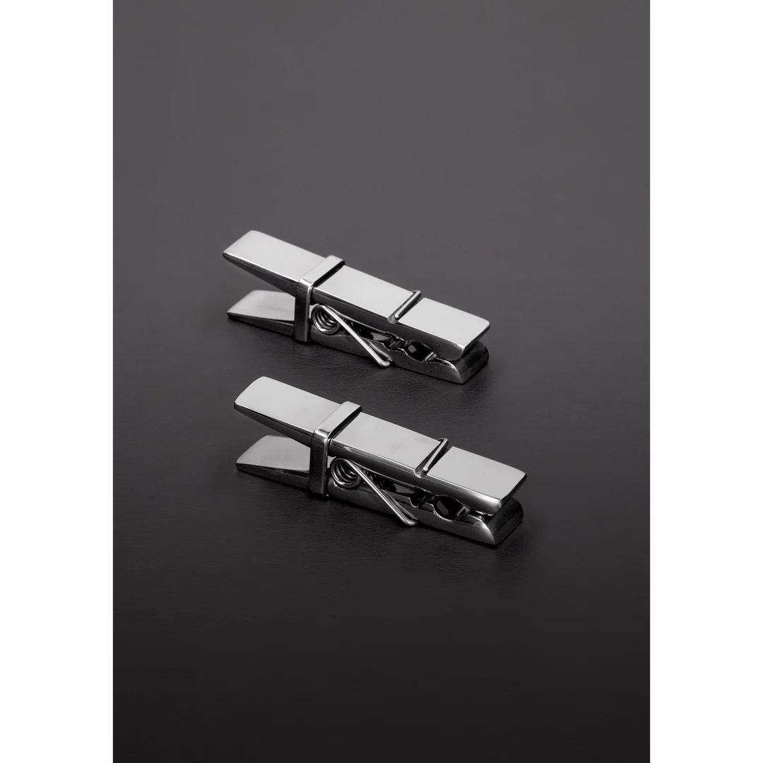 Pinzas para pezones tipo pinza de ropa Steel by Shots - Imagen 3