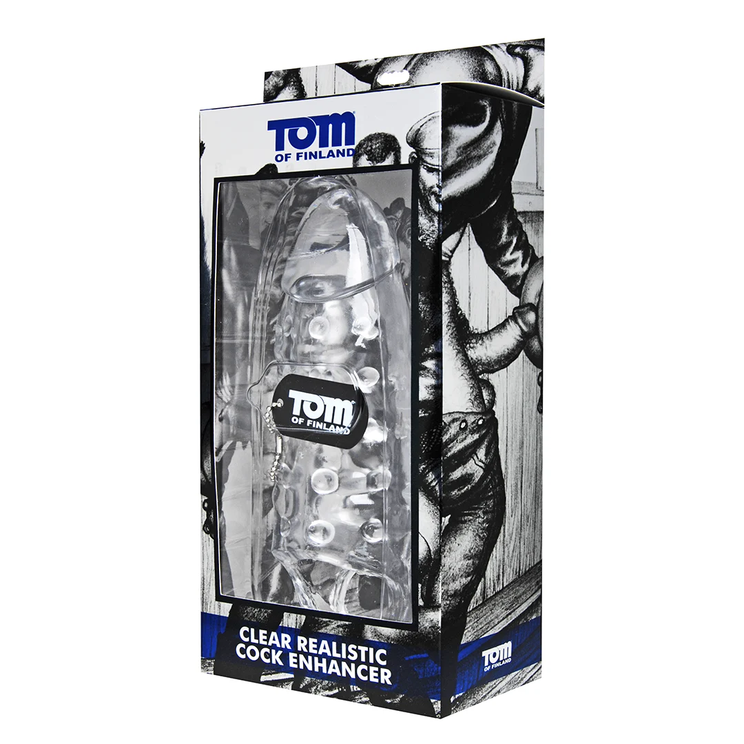 Funda transparente realista para pene - Imagen 1