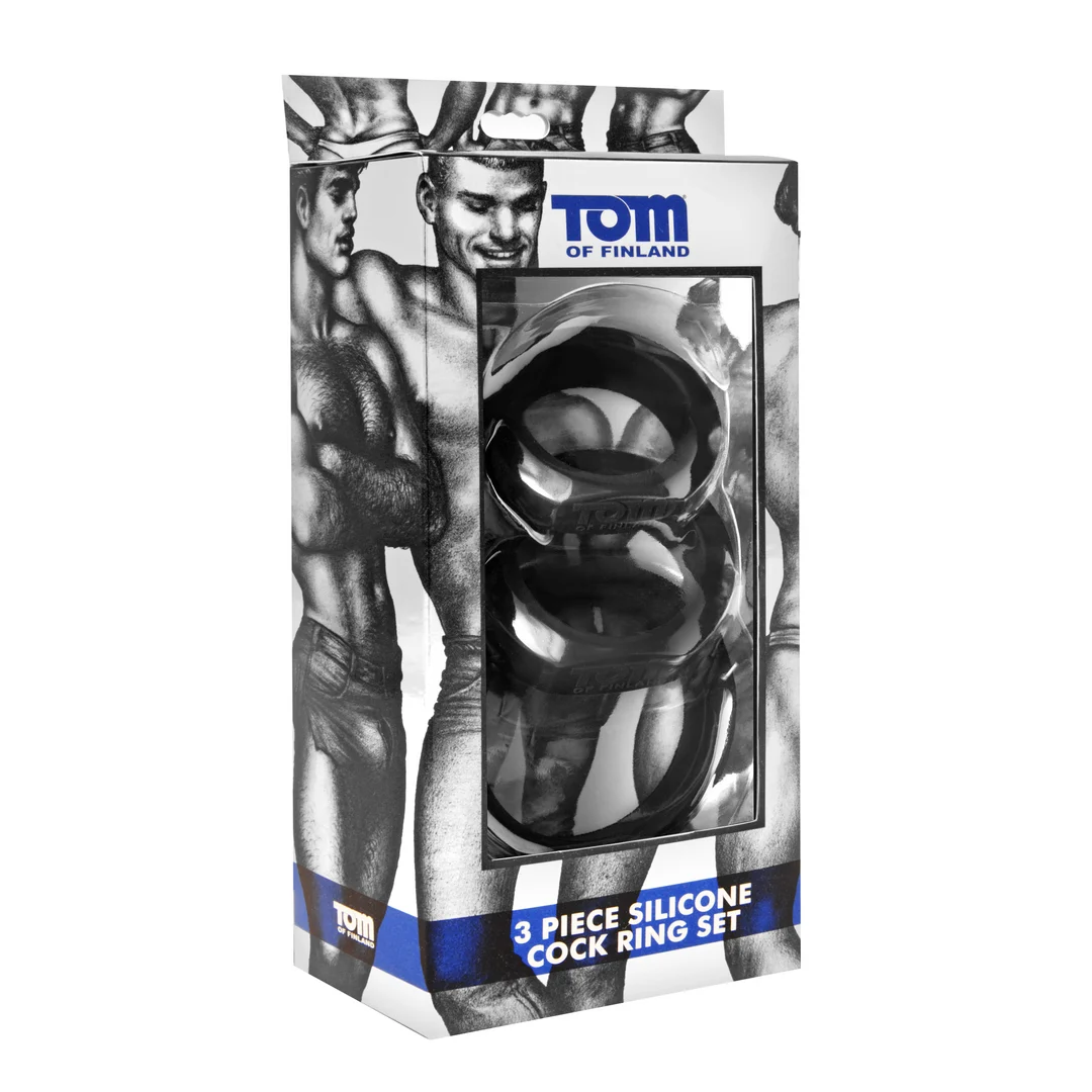 TF3776_1_1 Set de anillos para el pene de silicona XR Brands, 3 tallas - Imagen 1