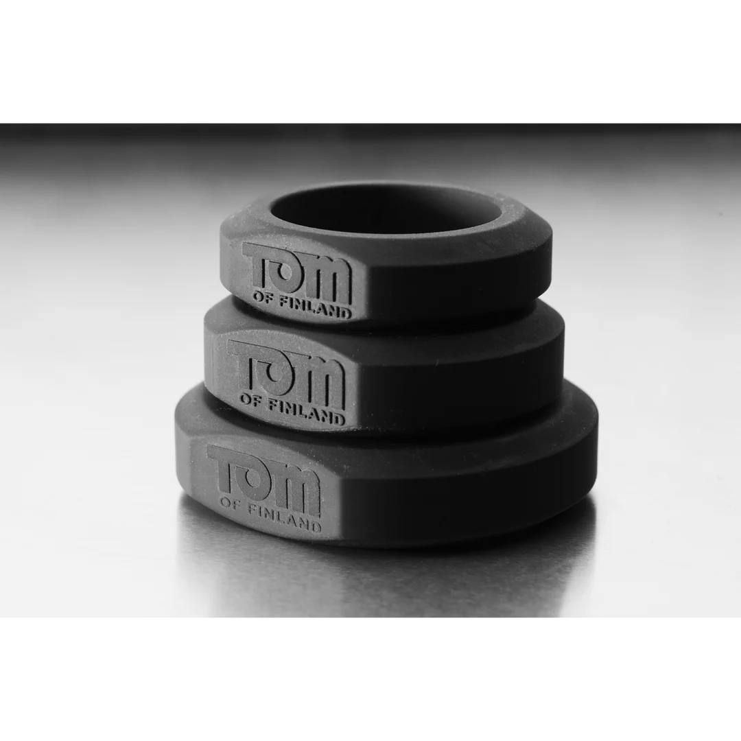 Set de anillos para el pene de silicona XR Brands, 3 tallas - Imagen 5