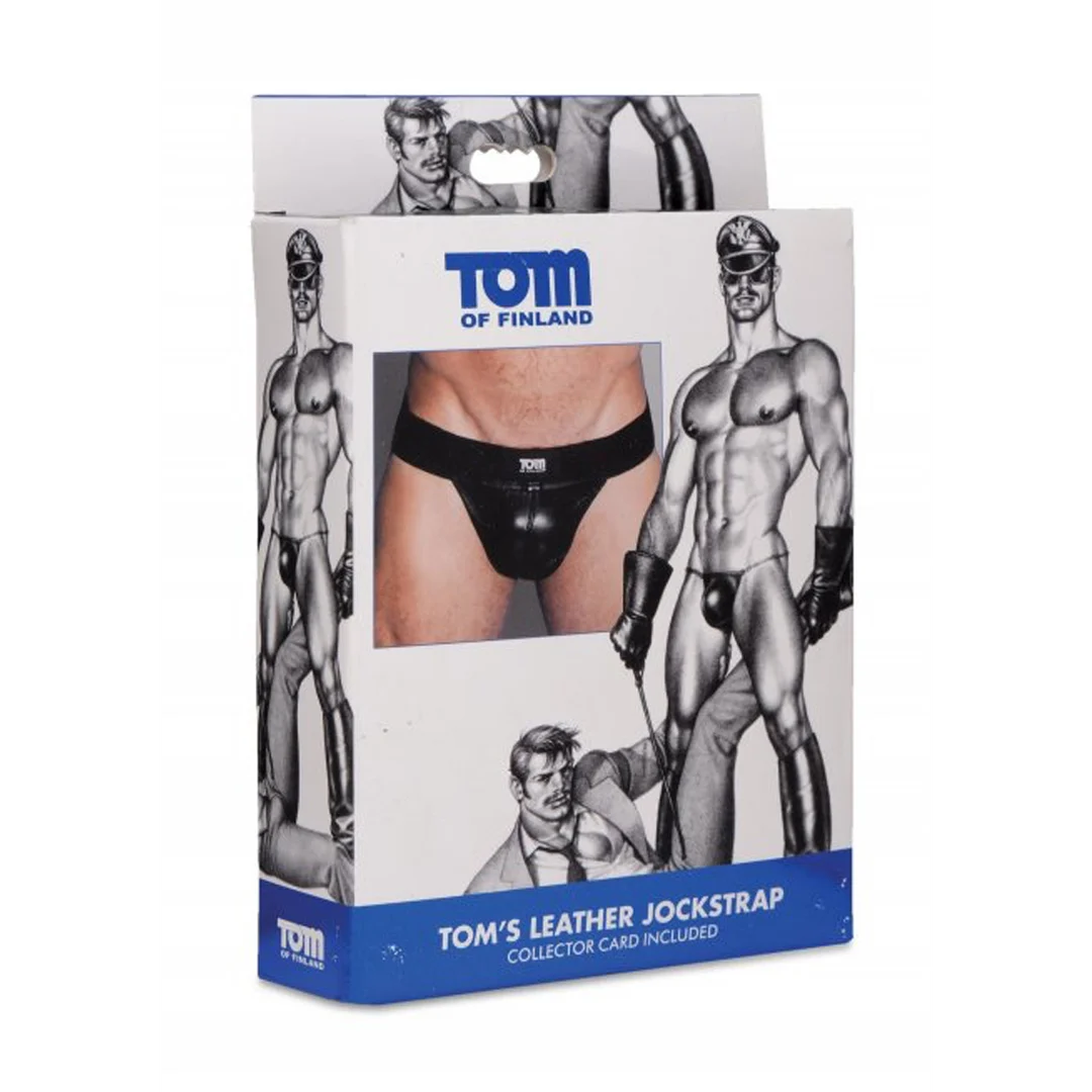 Suspensorio de cuero brillante para un look masculino atrevido – XR Brands - Imagen 1