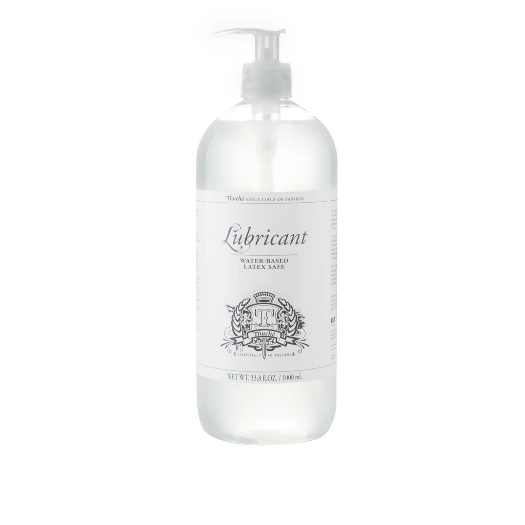 Lubricante de base acuosa, dermatológicamente testado e incoloro, sin perfume y sin sabor, 1000 ml / 34 fl oz, Touché by Shots - Imagen 1