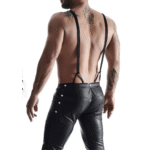 Conjunto fetish de efecto mojado y detalles metálicos para hombre – Regnes Fetish Planet - Imagen 10
