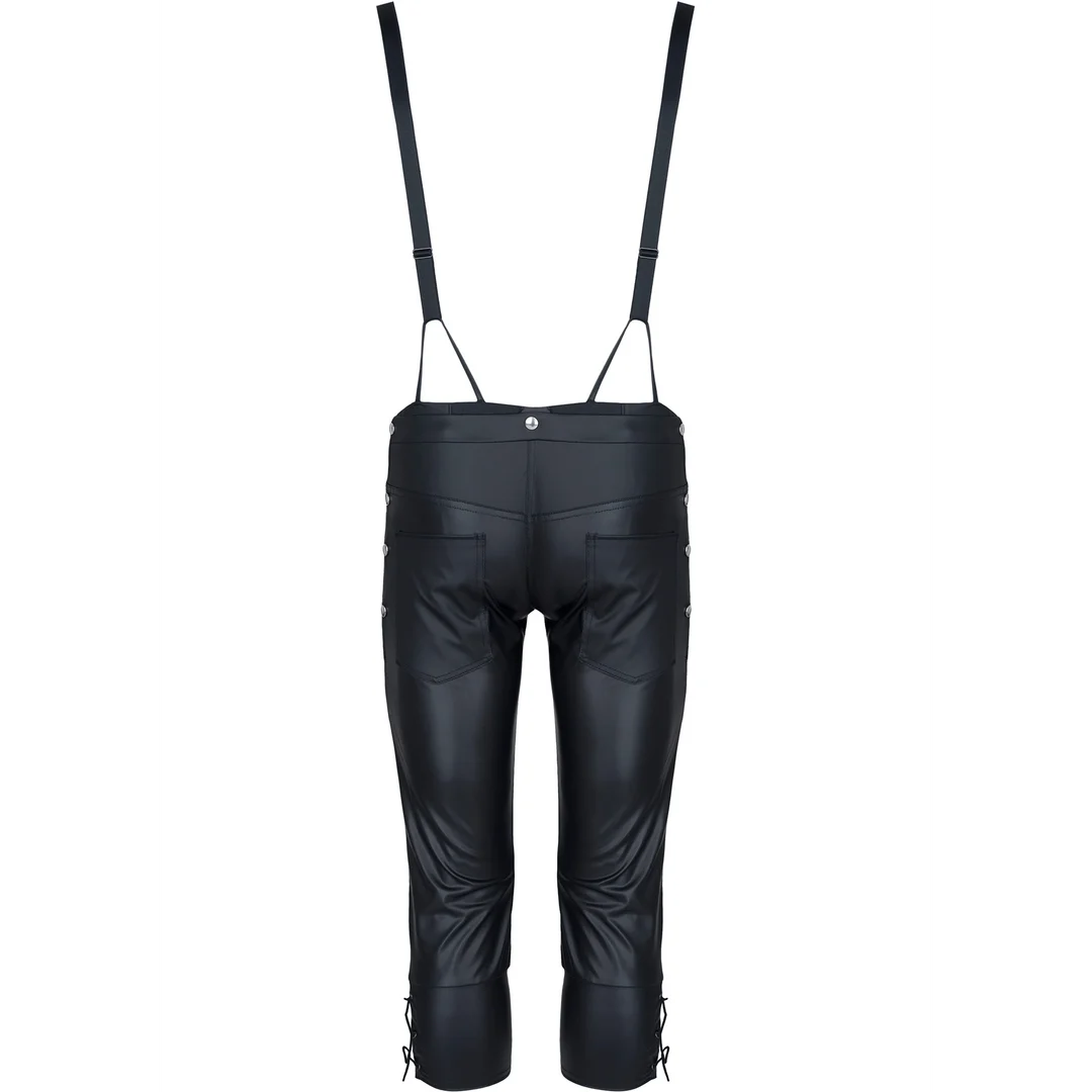 Conjunto fetish de efecto mojado y detalles metálicos para hombre – Regnes Fetish Planet - Imagen 12