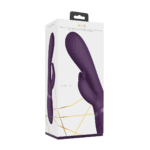 Vibrador rabbit con punta de ondas pulsantes para el punto G y vibrador para el clítoris, negro, VIVE by Shots - Imagen 2