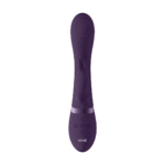 Vibrador rabbit con punta de ondas pulsantes para el punto G y vibrador para el clítoris, negro, VIVE by Shots - Imagen 5