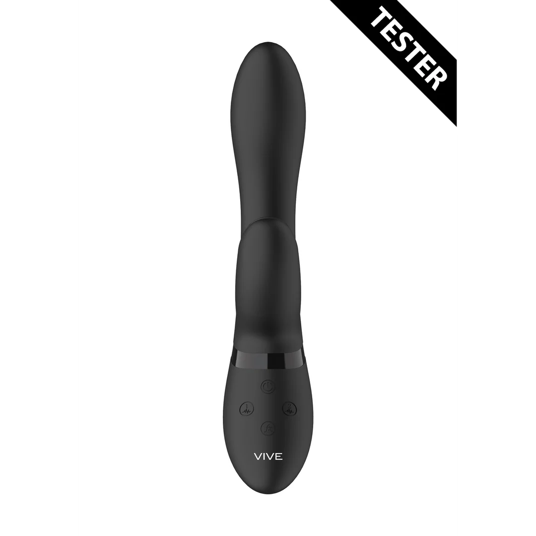 Vibrador rabbit con estimulación pulsante para el clítoris y 10 funciones, VIVE by Shots, rosa, VIVE by Shots - Imagen 2