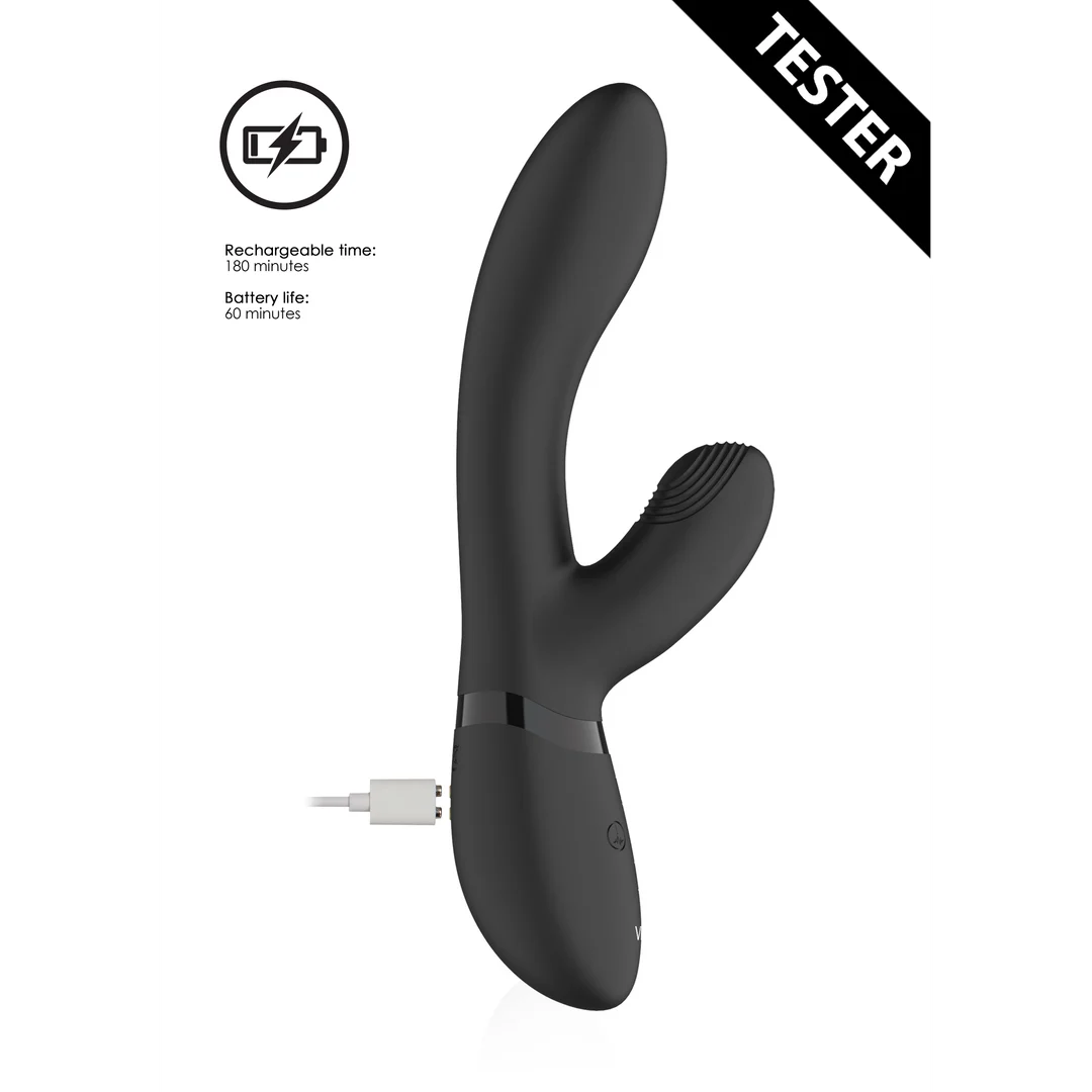Vibrador rabbit con estimulación pulsante para el clítoris y 10 funciones, VIVE by Shots, rosa, VIVE by Shots - Imagen 5