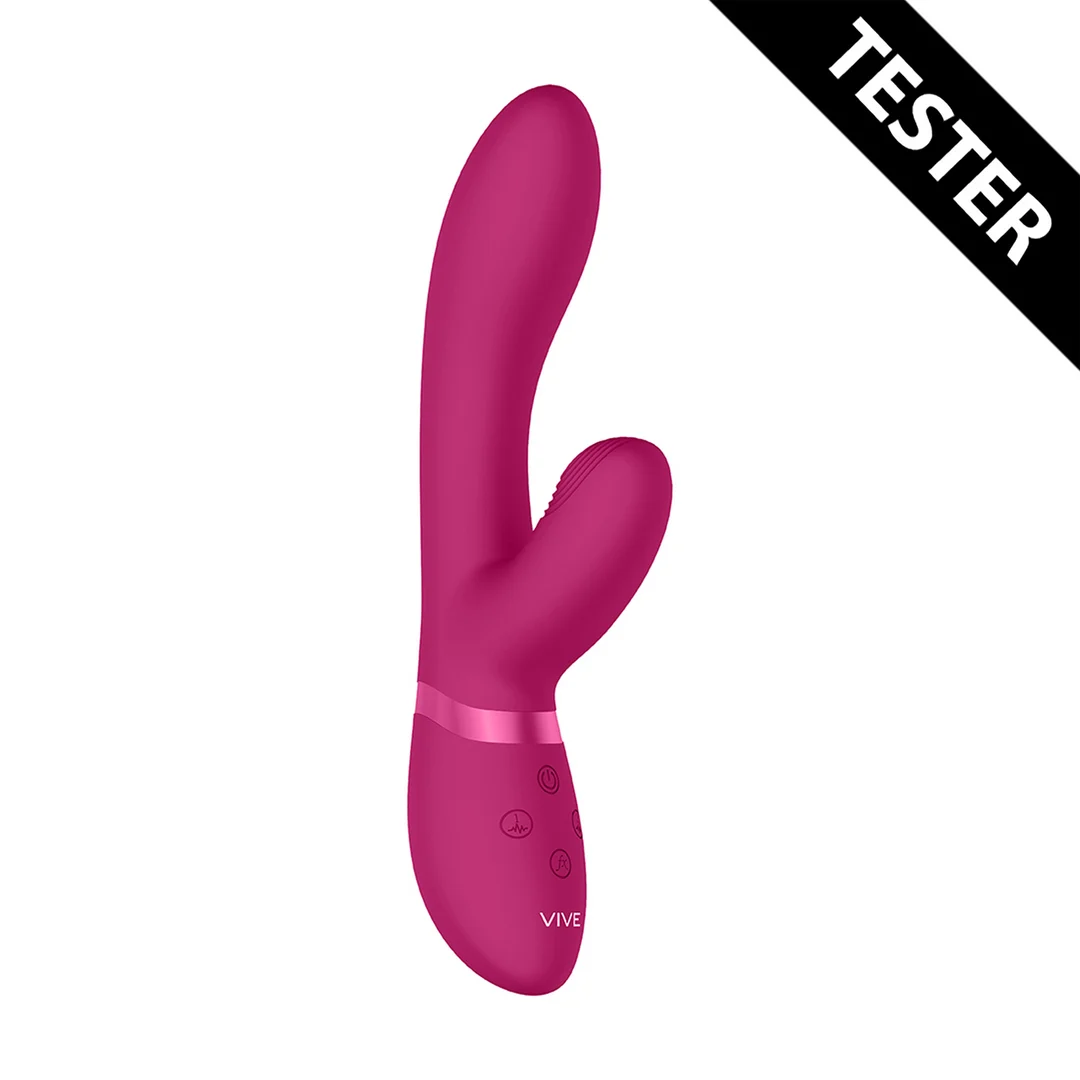 Vibrador rabbit con estimulación pulsante para el clítoris y 10 funciones, VIVE by Shots, rosa, VIVE by Shots - Imagen 19