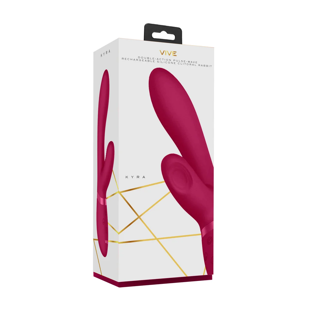 Vibrador rabbit con estimulación pulsante para el clítoris y 10 funciones, VIVE by Shots, rosa, VIVE by Shots - Imagen 13