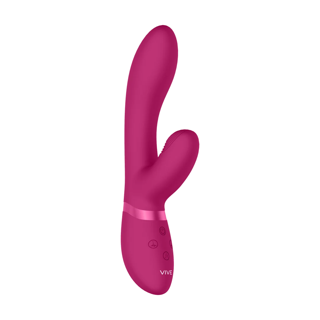 Vibrador rabbit con estimulación pulsante para el clítoris y 10 funciones, VIVE by Shots, rosa, VIVE by Shots - Imagen 15