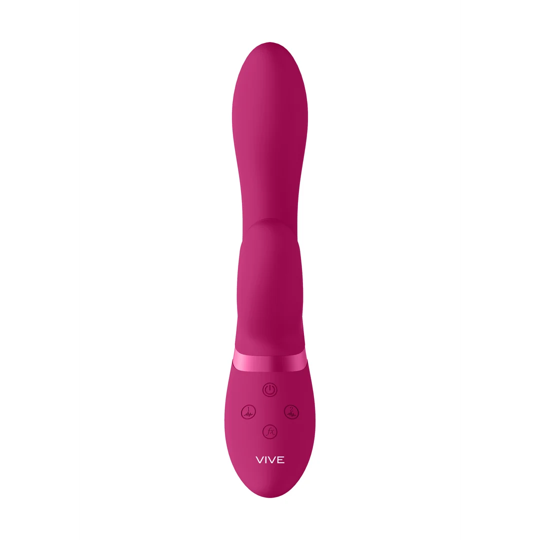 Vibrador rabbit con estimulación pulsante para el clítoris y 10 funciones, VIVE by Shots, rosa, VIVE by Shots - Imagen 16