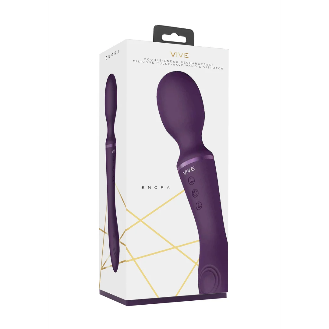 Vibrador wand de doble cara con dos motores y 10+10 modos, VIVE by Shots, morado VIVE by Shots - Imagen 7