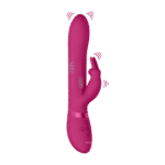 Vibrador tipo rabbit con cuentas móviles de arriba abajo y 3 motores, VIVE by Shots, negro VIVE by Shots - Imagen 10