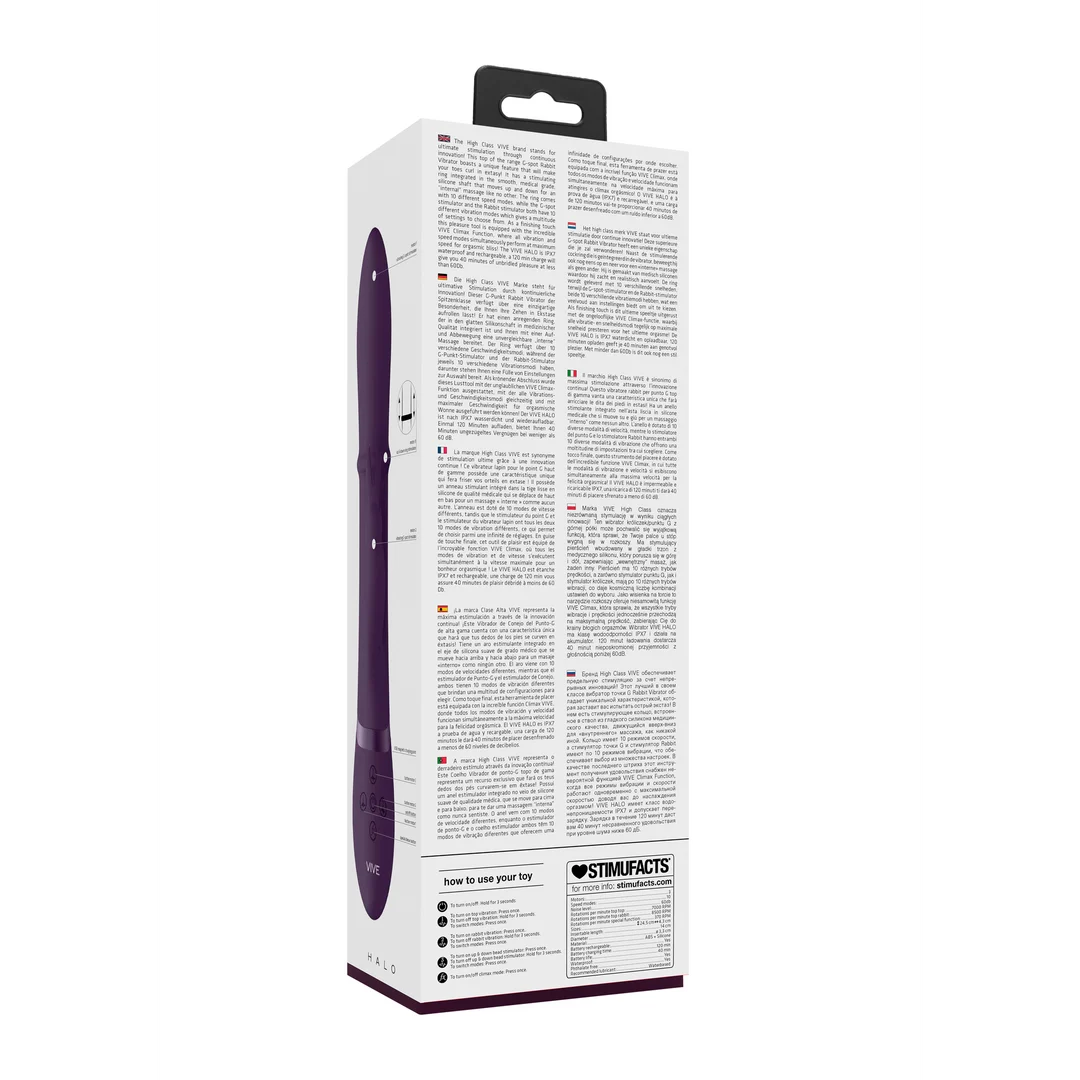 Vibrador para el punto G con anillo integrado – Tester VIVE by Shots - Imagen 8