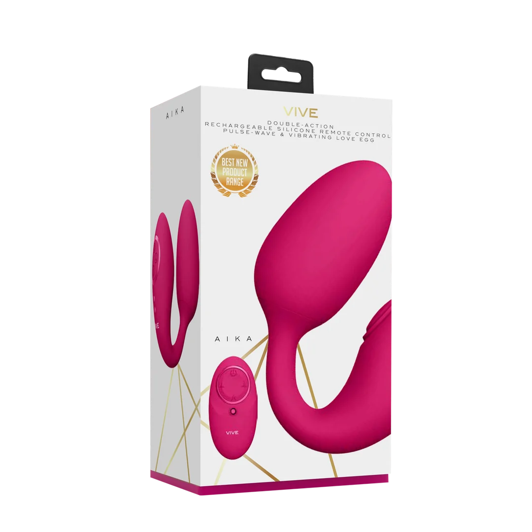 Huevo vibrador con estimulación dual, 2 huevos y 10 × 10 modos – VIVE Rosa VIVE by Shots - Imagen 1