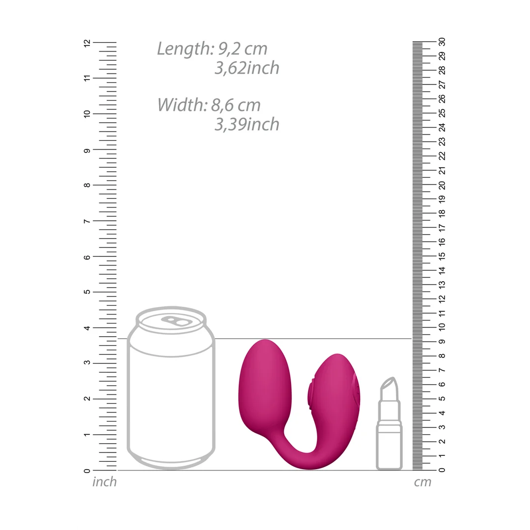 Huevo vibrador con estimulación dual, 2 huevos y 10 × 10 modos – VIVE Rosa VIVE by Shots - Imagen 5
