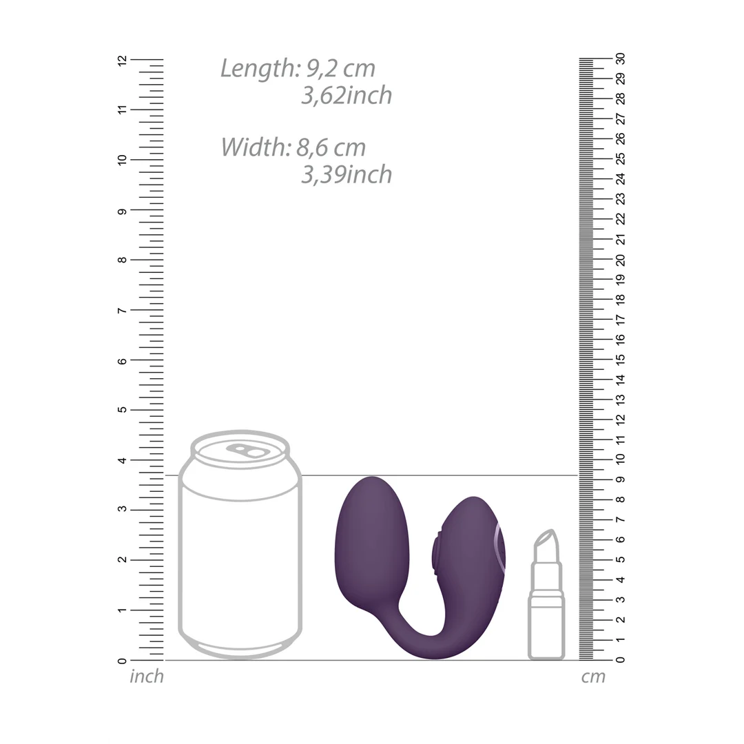 Huevo vibrador con estimulación dual, 2 huevos y 10 × 10 modos – VIVE Rosa VIVE by Shots - Imagen 12
