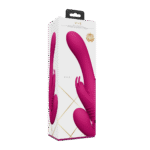 Vibrador sin arnés, estimulación para dos en pareja, VIVE Suki rosa, VIVE by Shots - Imagen 2