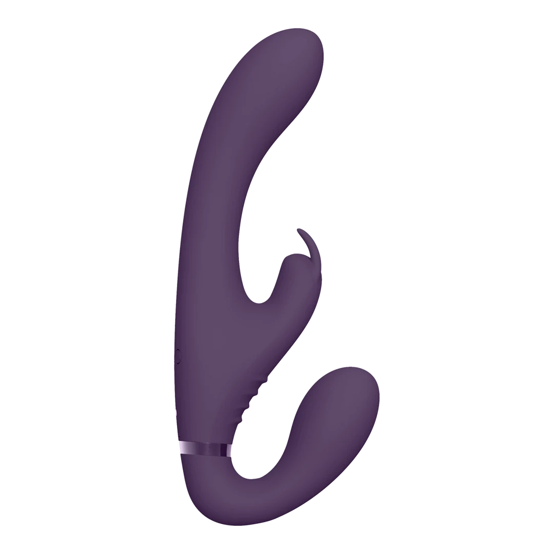 Vibrador sin arnés, estimulación para dos en pareja, VIVE Suki rosa, VIVE by Shots - Imagen 10