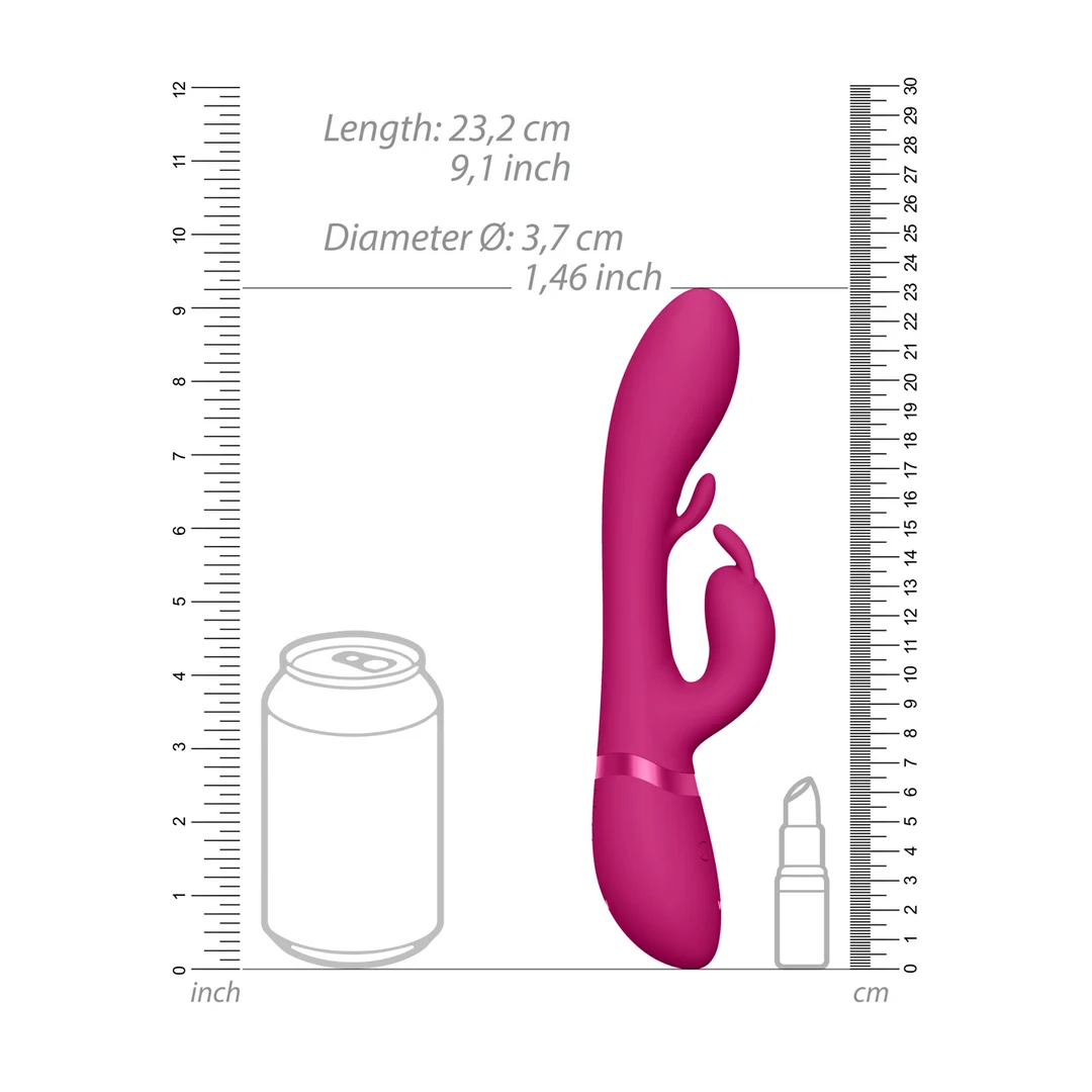 Vibrador rabbit, 10 funciones y resistente al agua, VIVE by Shots morado VIVE by Shots - Imagen 4