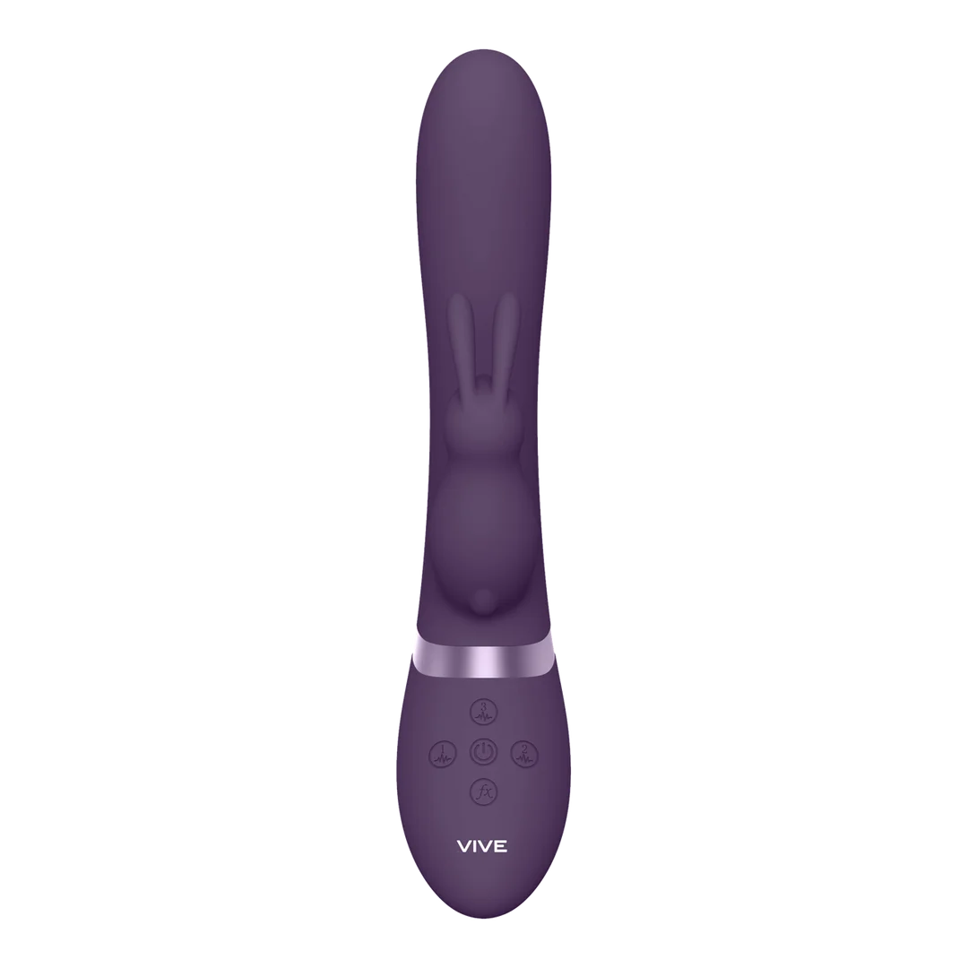 Vibrador rabbit, punto G hinchable y 10 funciones, VIVE negro VIVE by Shots - Imagen 3