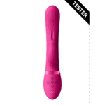 Vibrador rabbit, ondas de pulso dobles con botón para el orgasmo, VIVE by Shots, rosa VIVE by Shots
