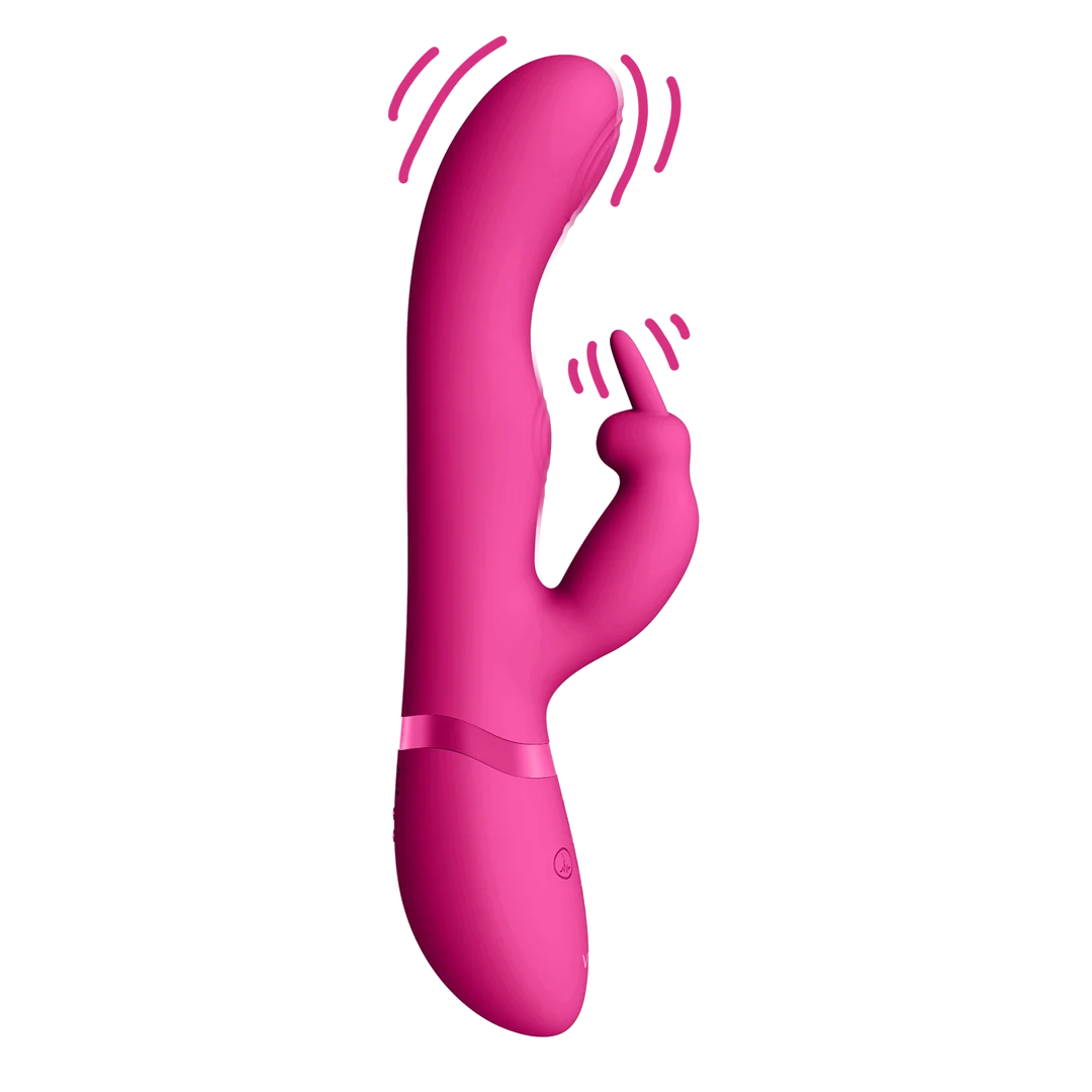 Vibrador rabbit, ondas de pulso dobles con botón para el orgasmo, VIVE by Shots, rosa VIVE by Shots - Imagen 7