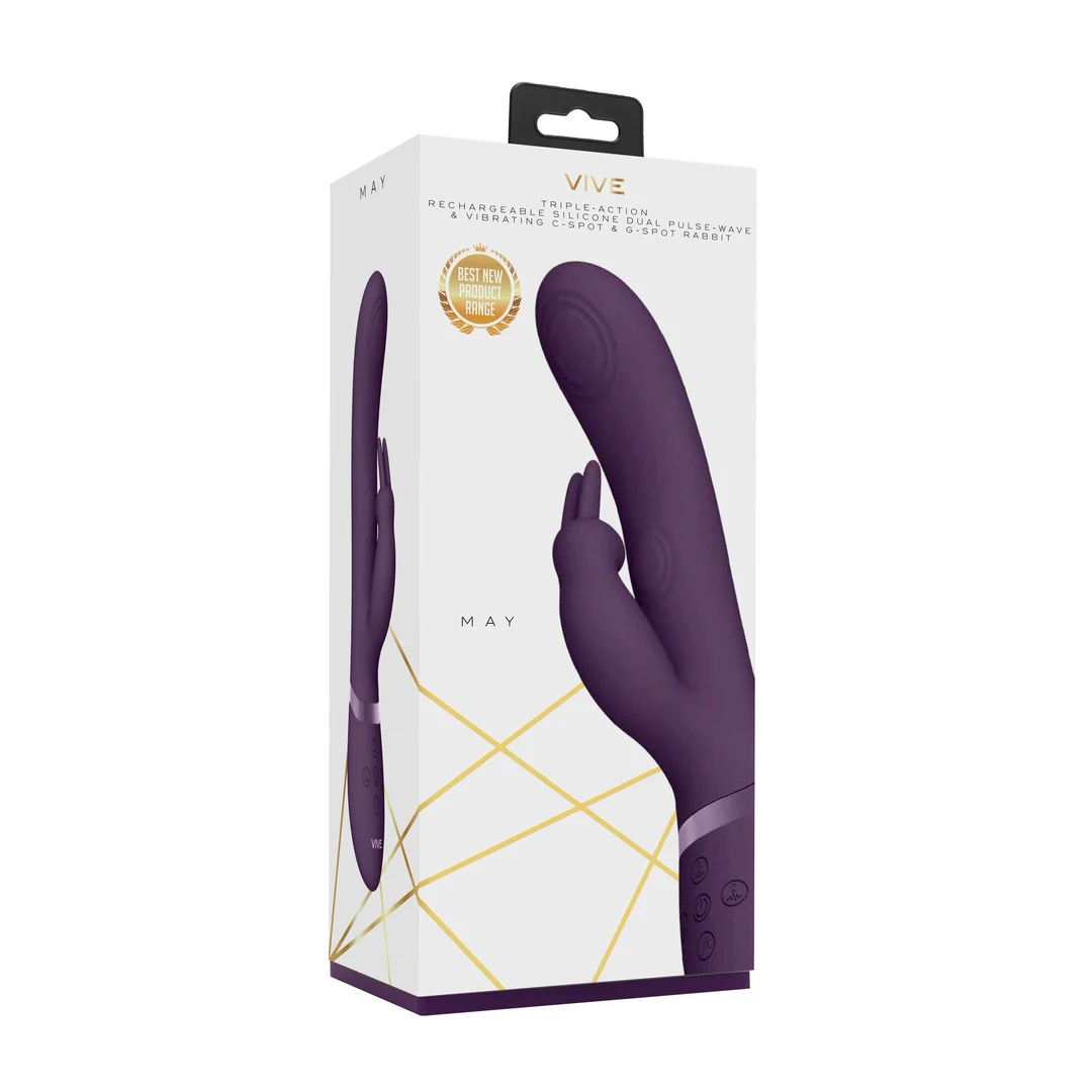 Vibrador rabbit, ondas de pulso dobles con botón para el orgasmo, VIVE by Shots, rosa VIVE by Shots - Imagen 12