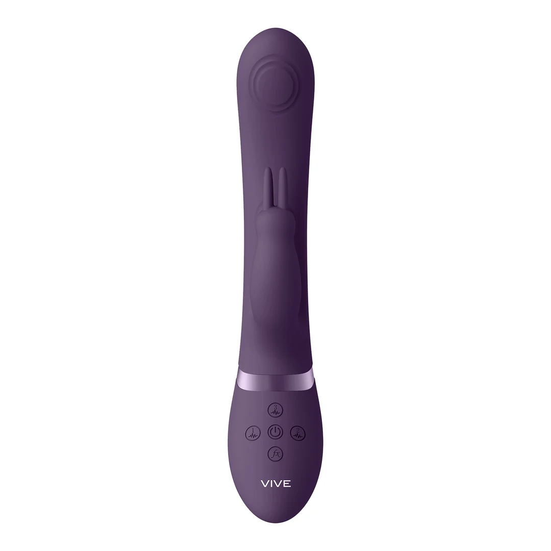 Vibrador rabbit, ondas de pulso dobles con botón para el orgasmo, VIVE by Shots, rosa VIVE by Shots - Imagen 14
