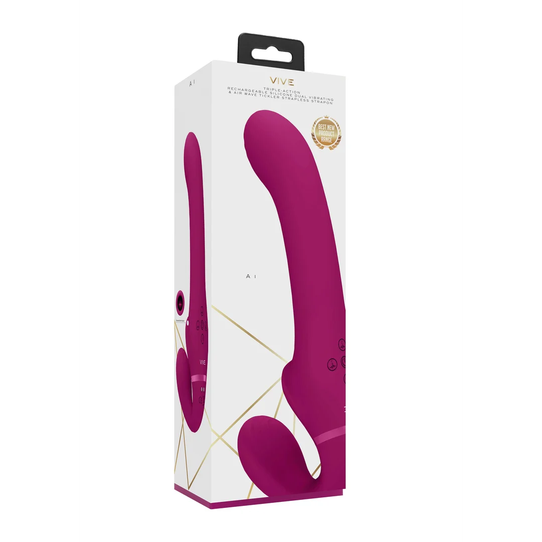 Vibrador sin arnés, 10 modos y estimulación por ondas de aire, VIVE VIVE by Shots VIVE by Shots - Imagen 1