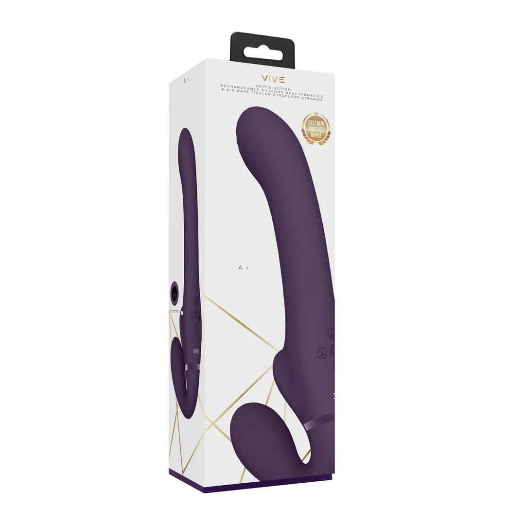 Vibrador sin arnés, 10 modos y estimulación por ondas de aire, VIVE VIVE by Shots VIVE by Shots - Imagen 7