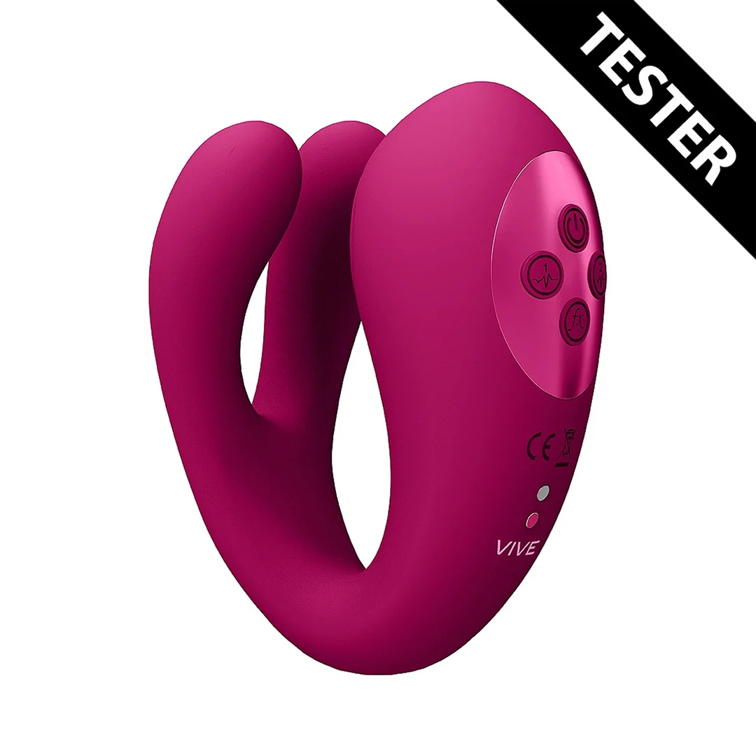 Vibrador dúo con función pulsante para el clítoris: Tester VIVE by Shots - Imagen 13