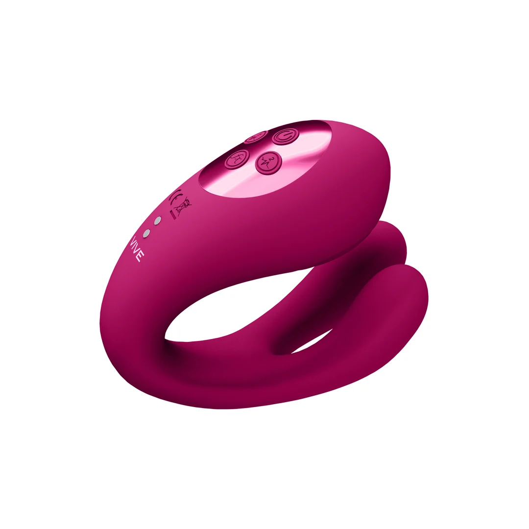 Vibrador dúo con función pulsante para el clítoris: Tester VIVE by Shots - Imagen 3