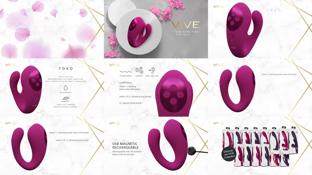 Vibrador dúo con función pulsante para el clítoris: Tester VIVE by Shots - Imagen 6