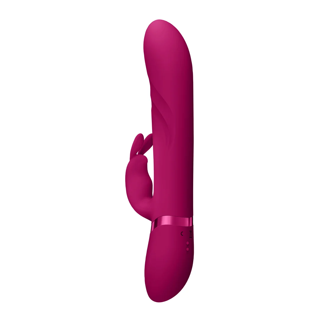 Vibrador rabbit – punta vibratoria y cuentas giratorias – VIVE by Shots, rosa VIVE by Shots - Imagen 3