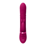 Vibrador rabbit – punta vibratoria y cuentas giratorias – VIVE by Shots, rosa VIVE by Shots - Imagen 4